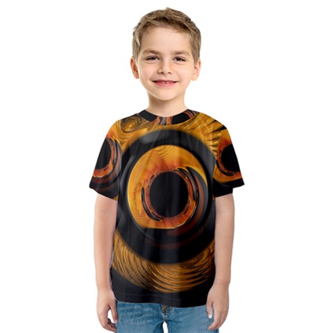 Fractal Pattern Kids  Sport Mesh Tee by Nexatart