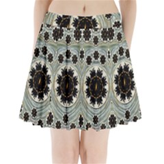 Wood In The Soft Fire Galaxy Pop Art Pleated Mini Skirt by pepitasart