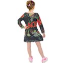 Dracula Kids  Long Sleeve Velvet Dress View2