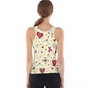 Valentinstag Love Hearts Pattern Red Yellow Tank Top View2