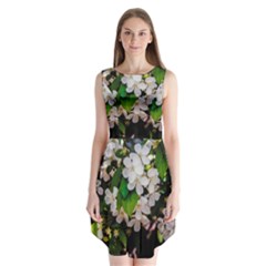 Tree Blossoms Sleeveless Chiffon Dress   by dawnsiegler