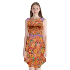 Floral Sphere Sleeveless Chiffon Dress   by dawnsiegler