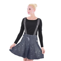 Night Full Star Suspender Skater Skirt by berwies