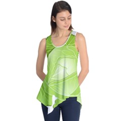 Cabbage Leaf Vegetable Green Sleeveless Tunic by Mariart