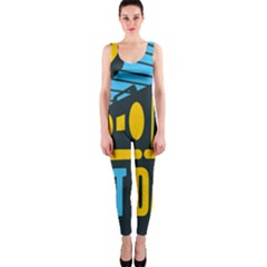 Street Dance R&b Music Onepiece Catsuit by Mariart