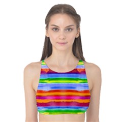 Stripes Print Designs 3 Tank Bikini Top by beatbeatwing