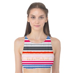 Stripes Print Designs 5 Tank Bikini Top by beatbeatwing