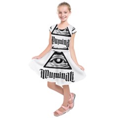 Illuminati Kids  Short Sleeve Dress by Valentinaart