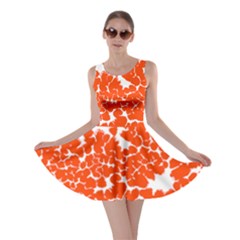 Red Spot Paint White Polka Skater Dress by Mariart