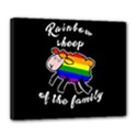 Rainbow sheep Deluxe Canvas 24  x 20   View1