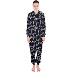 Happy Holidays Hooded Jumpsuit (ladies)  by Mariart