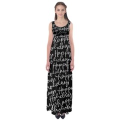 Happy Holidays Empire Waist Maxi Dress by Mariart