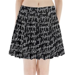 Happy Holidays Pleated Mini Skirt by Mariart