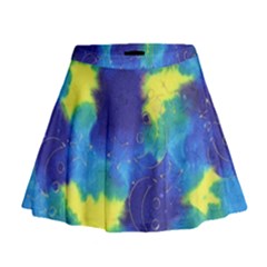 Mulberry Paper Gift Moon Star Mini Flare Skirt by Mariart