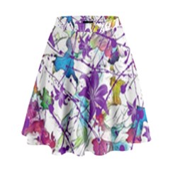 Lilac Lillys High Waist Skirt by designworld65