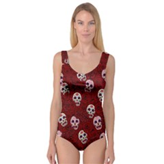 Funny Skull Rosebed Princess Tank Leotard  by designworld65