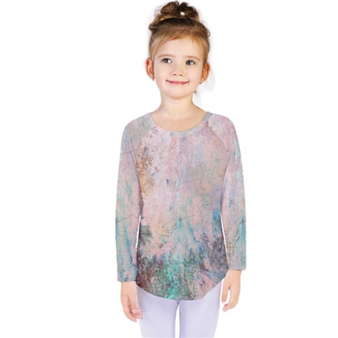 Cold Stone Abstract Kids  Long Sleeve Tee by digitaldivadesigns