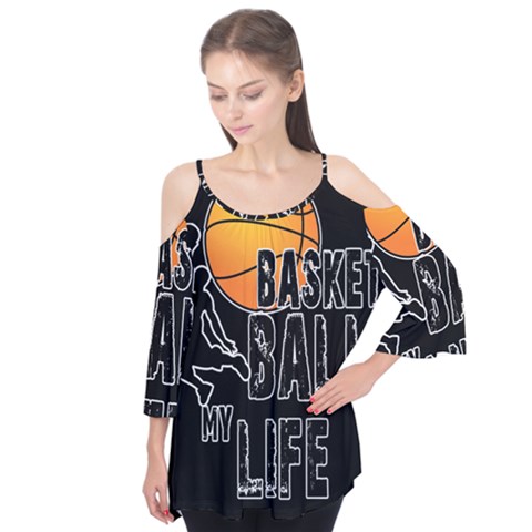 Basketball Is My Life Flutter Tees by Valentinaart