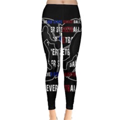 Basketball Never Stops Leggings  by Valentinaart