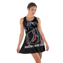 Basketball Never Stops Cotton Racerback Dress by Valentinaart