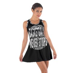 Basketball Never Stops Cotton Racerback Dress by Valentinaart