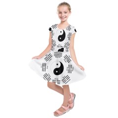 I Ching  Kids  Short Sleeve Dress by Valentinaart