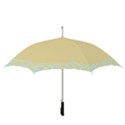 Bubbles Yellow Blue White Polka Straight Umbrellas View3