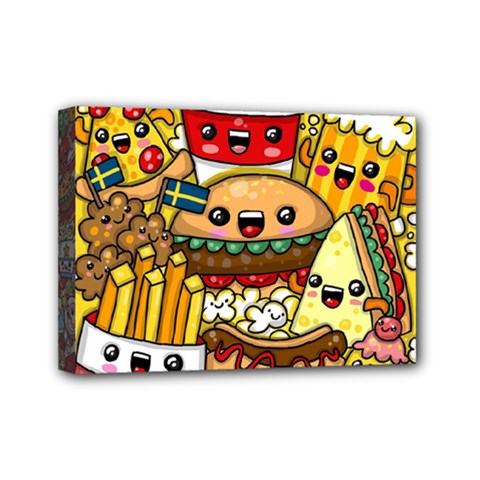 Cute Food Wallpaper Picture Mini Canvas 7  X 5  by Nexatart