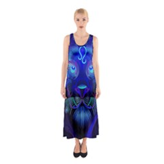 Sign Leo Zodiac Sleeveless Maxi Dress by Mariart