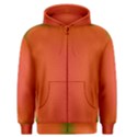 Scarlet Pimpernel Writing Orange Green Men s Zipper Hoodie View1