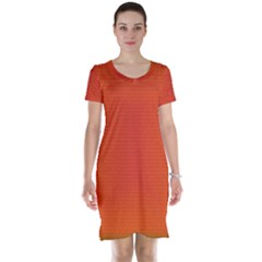 Scarlet Pimpernel Writing Orange Green Short Sleeve Nightdress by Mariart