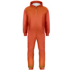 Scarlet Pimpernel Writing Orange Green Hooded Jumpsuit (men)  by Mariart