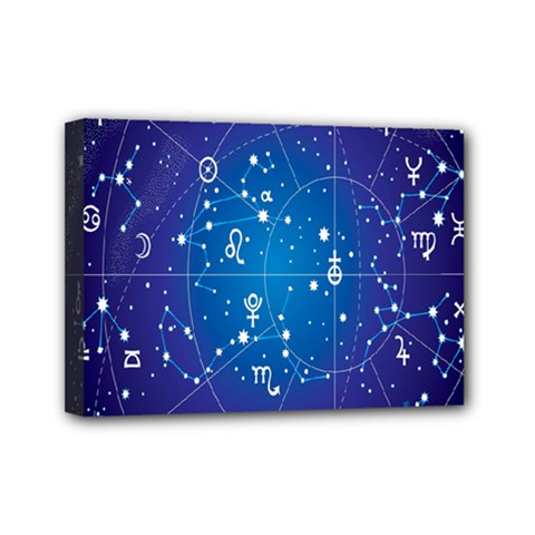 Astrology Illness Prediction Zodiac Star Mini Canvas 7  X 5  by Mariart