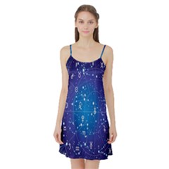 Astrology Illness Prediction Zodiac Star Satin Night Slip by Mariart