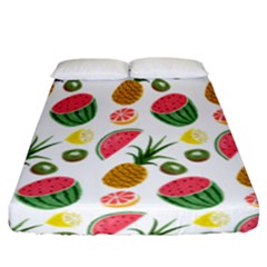 Fruits Pattern Fitted Sheet (california King Size) by Nexatart