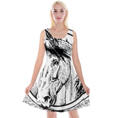 Framed Horse Reversible Velvet Sleeveless Dress by Nexatart