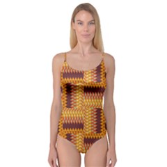 Geometric Pattern Camisole Leotard  by linceazul