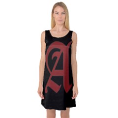 The Scarlet Letter Sleeveless Satin Nightdress by Valentinaart