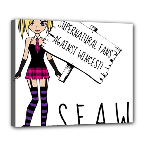 S F A W  Deluxe Canvas 24  X 20   by badwolf1988store