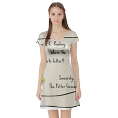 Dear J K  Rowling    Short Sleeve Skater Dress by badwolf1988store