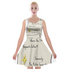 Dear J K  Rowling    Velvet Skater Dress by badwolf1988store