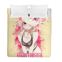 Blonde Hair Bikini Furry Girl Duvet Cover Double Side (full/ Double Size) by Catifornia