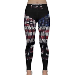 Usa Bowling  Classic Yoga Leggings by Valentinaart