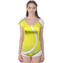 Tennis Ball Ball Sport Fitness Boyleg Leotard  by Nexatart