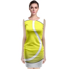 Tennis Ball Ball Sport Fitness Classic Sleeveless Midi Dress by Nexatart