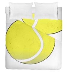 Tennis Ball Ball Sport Fitness Duvet Cover Double Side (queen Size) by Nexatart