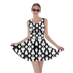 Dark Horse Playing Card Black White Skater Dress by Mariart