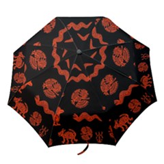 Aztecs Pattern Folding Umbrellas by ValentinaDesign