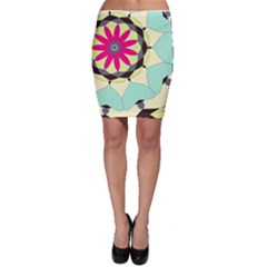 Pink Flower Bodycon Skirt by digitaldivadesigns