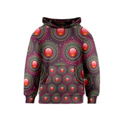 Abstract Circle Gem Pattern Kids  Pullover Hoodie by Nexatart